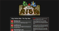Desktop Screenshot of playonlinerisk.com